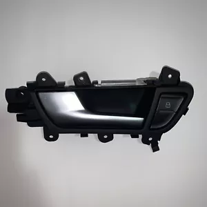 2008-2012 Audi B8 S4 Black Rear Left Interior Door Handle With Switch OEM - Picture 1 of 3
