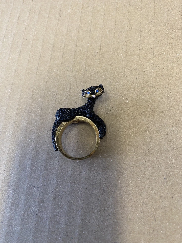 Anillo gato negro Kate Spade Foto 1 de 1