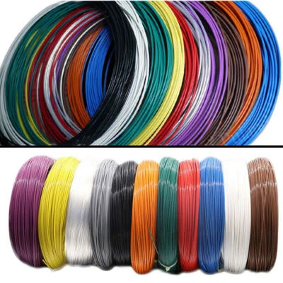 7AWG - 26AWG PTFE Cable Eléctrico Alta Temperatura Plateado Cobre Trenzado Foto 1 de 4