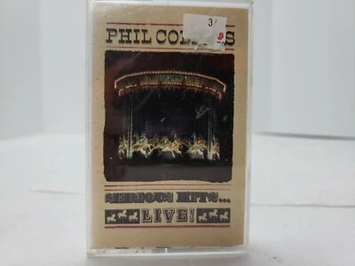 Phil Collins Serious Hits... LIVE! 15 track 1990 Cassette Tape Very Good Tested - Image 1 of 4