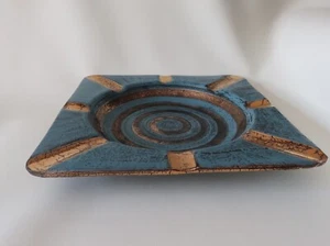Bitossi Mid Century Ashtray Glazed Ceramic Signed - Picture 1 of 8