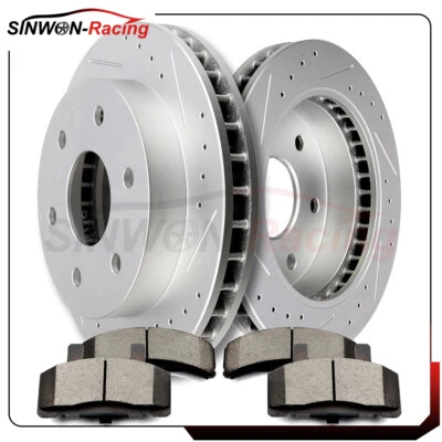 Front Brake Rotor Discs Ceramic Pads Fits 1992-1994 Chevy Blazer Gmc Jimmy 93 - Image 1 of 4