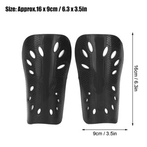 Children Soccer Shin Guards Perforated Protective Soccer Gear For Toddlers Black - Picture 1 of 12