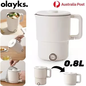 Olayks Collapsible Electric Water Kettle Foldable Stainless Pot Travel Portable - Picture 1 of 11