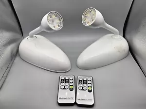 Method Lights ML 100 Wireless Picture Light Ceiling Mount LED & Remote Set Of 2 - Picture 1 of 6