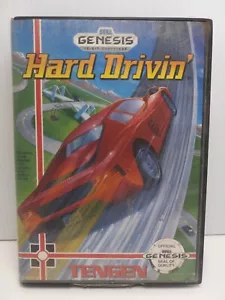 HARD DRIVIN Sega Genesis Case and Cartridge Preowned - Picture 1 of 7