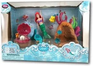 Disney The Little Mermaid Swimming Ariel Playset includes Flounder, Sebastian  - Picture 1 of 2
