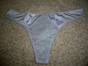 Victoria's Secret TANGA GRAU SILBER LARGE NEU - Bild 1 von 4