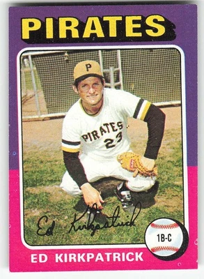 1975 Topps Mini #171 Ed Kirkpatrick BASEBALL Pittsburgh Pirates - Image 1 of 2