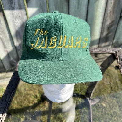 Gorra de béisbol vintage The Jaguars Snapback mezcla de lana verde marca KC años 90 OSFA Foto 1 de 4