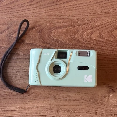 Kodak M35 35mm Film Camera - with Flash Mint Green Wrist Strap Tested Working - Image 1 of 4
