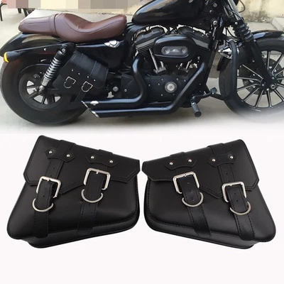 Side Saddlebags Tool Bags Storage Luggage For Harley Davidson Sportster XL1200 - Image 1 of 4