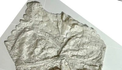 Bralette No Boundaries Talla Mediana M Encaje Crema Espalda Corredora Sin Acolchado Sin Etiquetas Foto 1 de 4