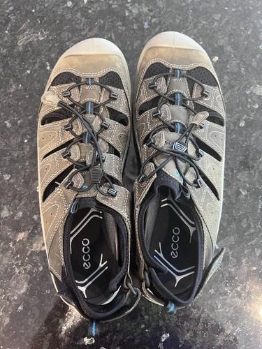 Sandali da pescatore uomo ECCO in pelle taglia: 11 11 5 colore: marrone oliva