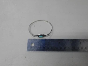 Sterling Silver turquoise Bangle 925 - Picture 1 of 6