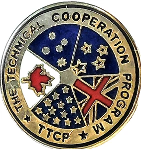 Pin de solapa del Programa de Cooperación Técnica (TTCP) - Imagen 1 de 3