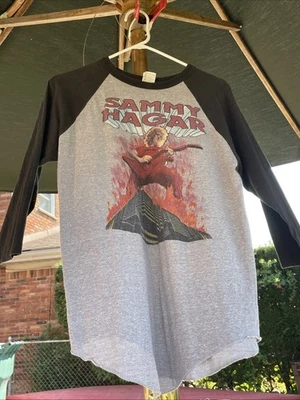 Camisa de concierto vintage de la gira de 1983 de Sammy Hagar The Red Rocker manga raglán Foto 1 de 4