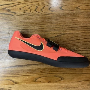 RARE Nike Zoom SD 4 Bright Mango Black Mens Throwing Shoes 685135-800 Size 14 - Picture 1 of 7
