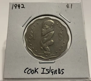 1992 Cook Islands $1 Tangaroa "Dong" Dollar - Picture 1 of 2