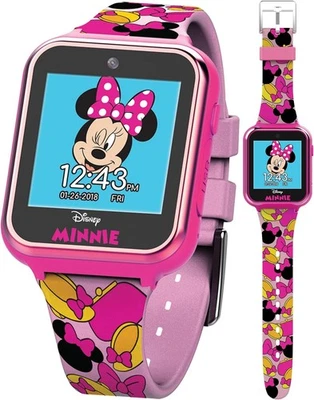 Accutime Kids Disney Minnie Mouse Pink Educational, Touchscreen Smart Watch...  - Image 1 of 4