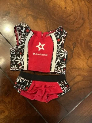 Conjunto de traje de baño Tankini deportivo American Girl Doll retirado conjunto de 2 piezas Foto 1 de 4