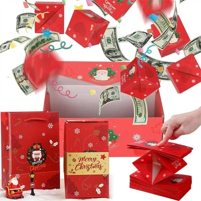 12X Surprise Money Bounce Jumping Box Pop Up Explosion Gift Boxes 2024 Christmas