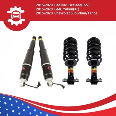 Conjunto de 4 apoios de suspensão dianteiros e traseiros para Yukon Escalade Tahoe Suburban 2015-2020 - Imagem 1 de 4