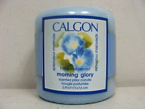 CALGON TAKE ME AWAY MORNING GLORY PILLAR CANDLE 2.75 OZ (BUYER GETS 12 CANDLES) - Picture 1 of 2
