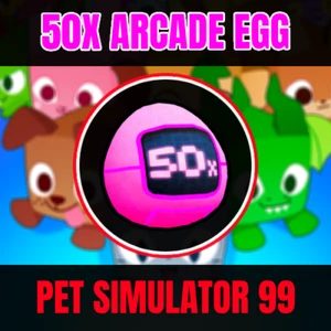 Pet Simulator 99 -50x ARCADE EGG + FREE 250K GEMS💎 - Pet Sim 99 - PS99