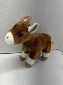 Miyoni Aurora Ziege stehendes Plüschtier 11" Stofftier Bauernhof Spielzeug - Bild 1 von 7