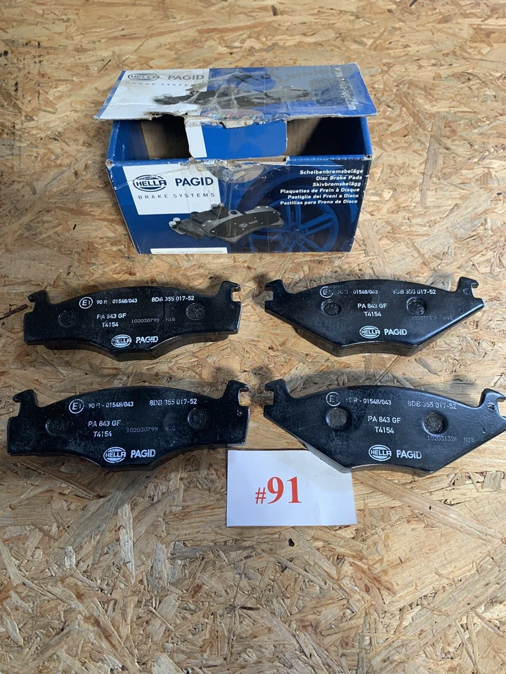 Brake pad, front, by Hella/Pagid, VW Golf 1, 2, 3, - Image 1 of 1