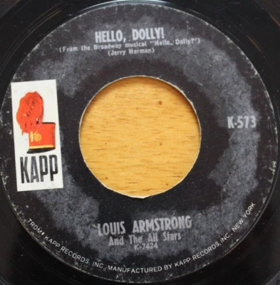 LOUIS ARMSTRONG A LOT OF LOVIN TO DO 45RPM 7" JUKEBOX RECORD G+ KAPP - Image 1 of 4