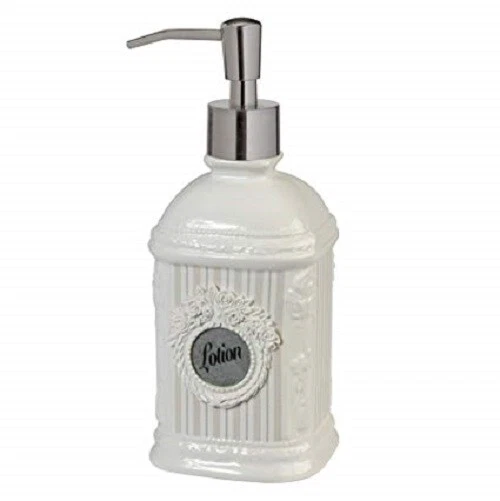 Dispensador de loción de cerámica marfil victoriano Creative Bath "Can Can" ~~NUEVO~ Foto 1 de 1