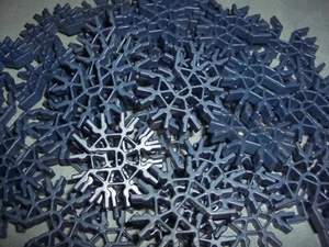 50 K'nex METALLIC BLUE 7 Position 3D Connectors ~ STANDARD PARTS LOT KNEX - Picture 1 of 5