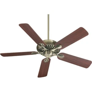 Quorum Pinnacle Ceiling Fan, Antique Brass - 91525-4 - Picture 1 of 1