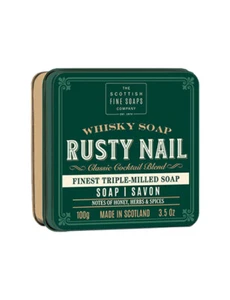 The Scottish Fine Soaps Company Whisky Hand Body Soap In A Tin Rusty Nail 100g - Picture 1 of 1