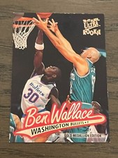 1996-97 Fleer Ultra Gold Medallion Ben Wallace RC #G263 Washington Bullets