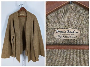 Bonnie Cashin Vtg 50s 60s Saks Fifth Ave Shawl Cardigan Boho Wide Sleeve Sweater - Picture 1 of 6