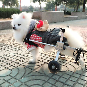 Pet/Dog Wheelchair Aluminum Cart for Handicapped Large Medium Small Dog Walk