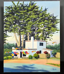 Candy & Kites Shop, Bodega Bay, CA impressionistische Malerei M. (Mary) Baum 16 x 20 - Bild 1 von 9