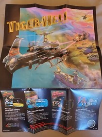 Tiger-Heli Nintendo NES Taito Acclaim Poster/Insert ACL-TI-US 1987