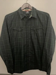 Camisa de bolsillo a cuadros verde abotonada The North Face para hombre | Talla M mediana - Imagen 1 de 10