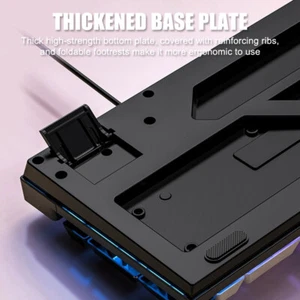 USB Wired Mechanical Keyboard LED Backlit Axis Gaming Office Computer Keyboard - Bild 1 von 25
