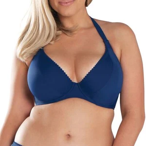 Curvy Kate Swimwear Jetty Halterneck Bikini Top CS3521 Navy - Picture 1 of 2