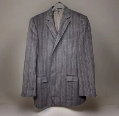 Z Zegna Angora Cashgora Wool Mens Sport Coat Blazer Jacket Gray Brown 44R - Image 1 of 4