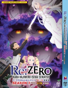 Re:zero Kara Hajimeru /Re Zero Starting Life In Another World Season 3 - Eng Dub - Picture 1 of 2