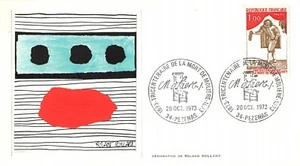 Enveloppe FDC FRANCE TRICENTENAIRE MORT DE MOLIERE 1973 PEZENAS n4 - Picture 1 of 2