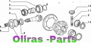 BOCCOLA DIFFERENZIALE POSTERIORE FIAT PANDA 4X4 (mod.141.) - Foto 1 di 1