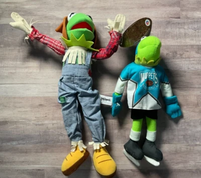 Lote de 2 peluches de colección Kermit the Frog Spantapájaros + Kermit NHL - D5 Foto 1 de 2