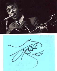 60'S POP/BEAT - GERRY MARSDEN (pacemakers) - signed page + picture - Bild 1 von 1